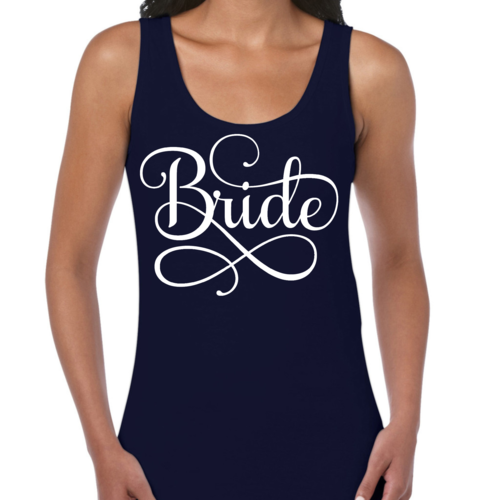 Womens Fitness Tank Top Graphic T-shirt Bride Accessories - Wedding