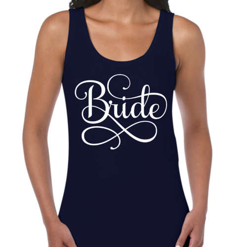 Womens Fitness Tank Top Graphic T-shirt Bride Accessories - Wedding