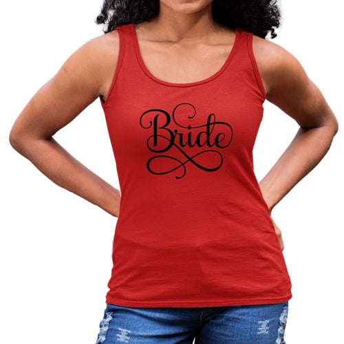 Womens Fitness Tank Top Graphic T-shirt - Bride Accessories - Wedding