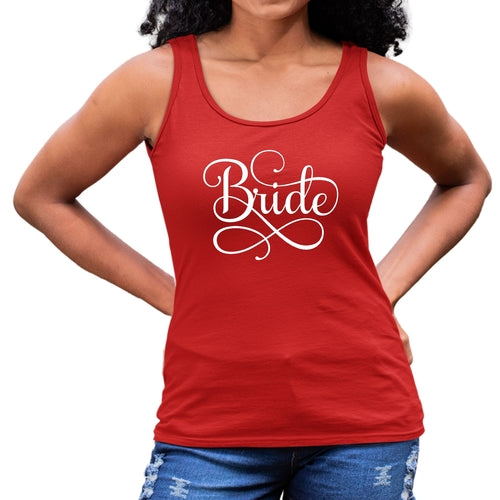 Womens Fitness Tank Top Graphic T-shirt Bride Accessories - Wedding