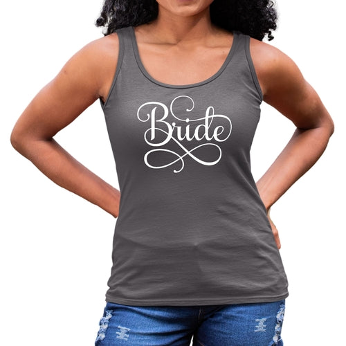 Womens Fitness Tank Top Graphic T-shirt Bride Accessories - Wedding