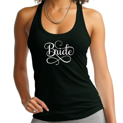 Womens Fitness Tank Top Graphic T-shirt Bride Accessories - Wedding