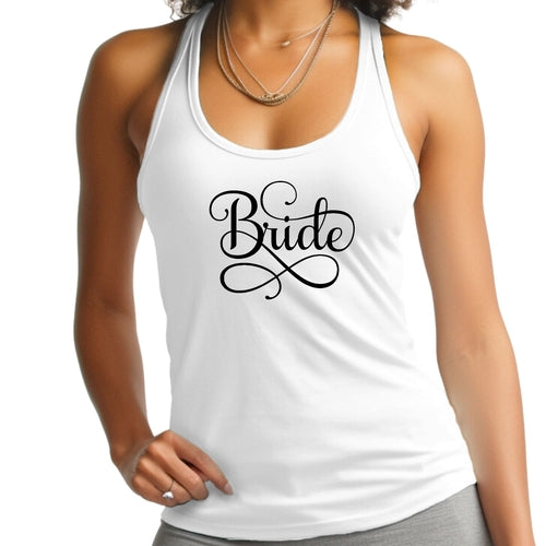 Womens Fitness Tank Top Graphic T-shirt - Bride Accessories - Wedding