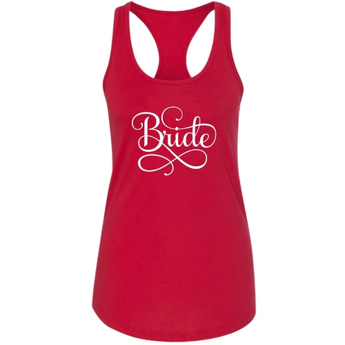 Womens Fitness Tank Top Graphic T-shirt Bride Accessories - Wedding